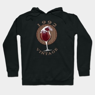 Wine Lover Birthday - 1992 Vintage Hoodie